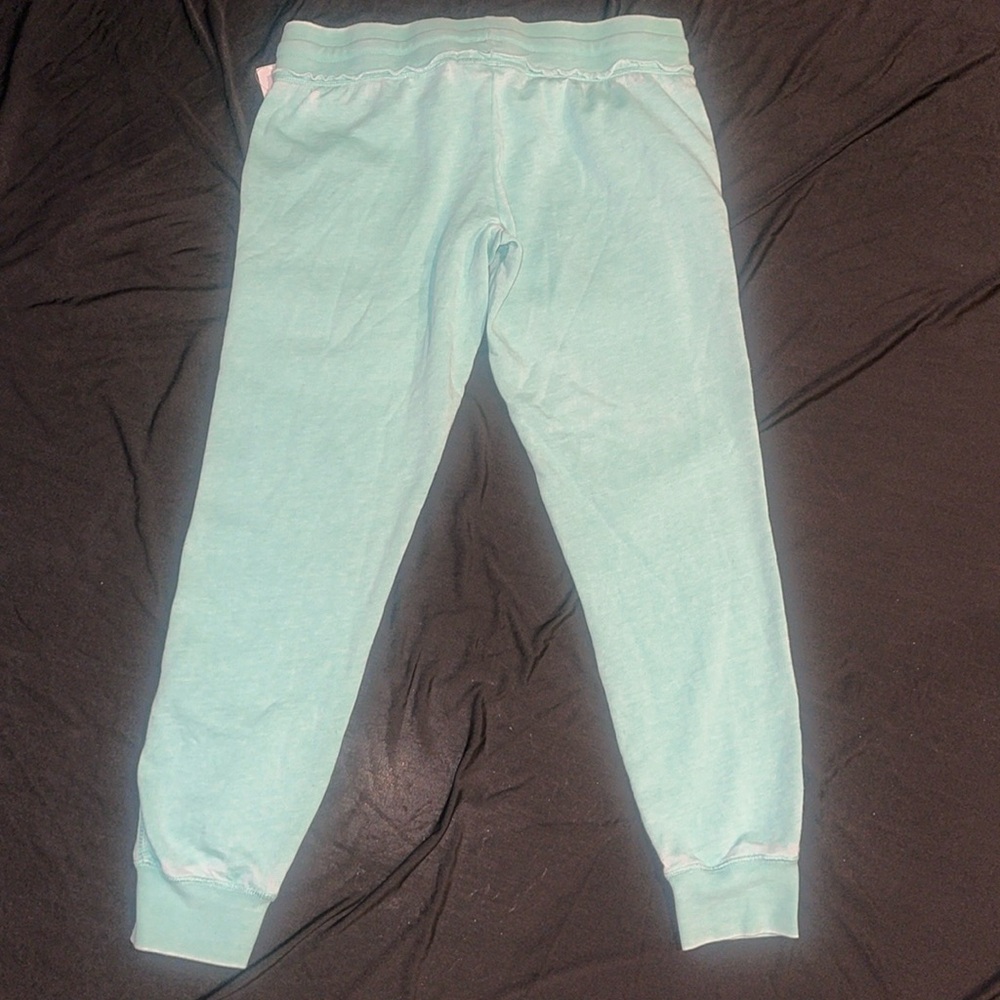 New Guess Capris Crop Sweatpants Mint Green Pants M - Picture 5 of 9
